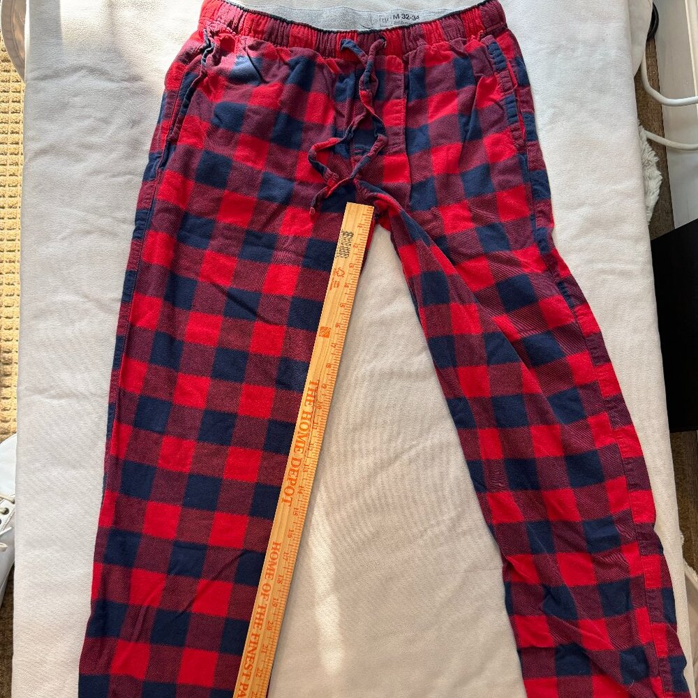 Buffalo check flannel pajama pants
